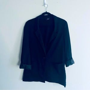H&M Divided Women's Black Blazer Suit Jacket Size 10